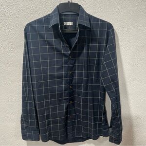 Men's‎ Navy Checkered Shirt